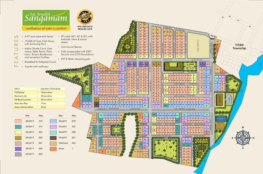 Sai Srushti Sangamam master plan layout