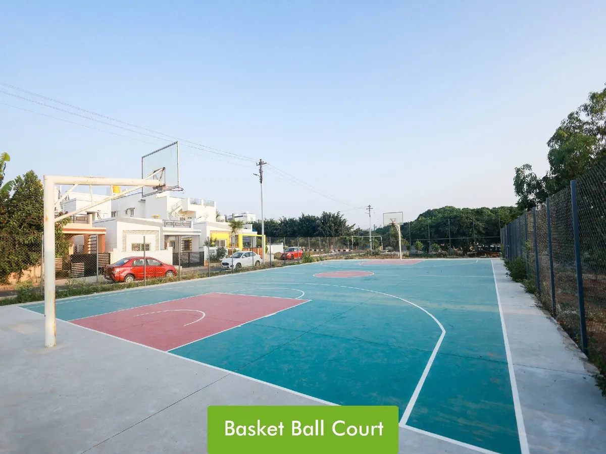 Basketball court at Sai Srushti Sangamam