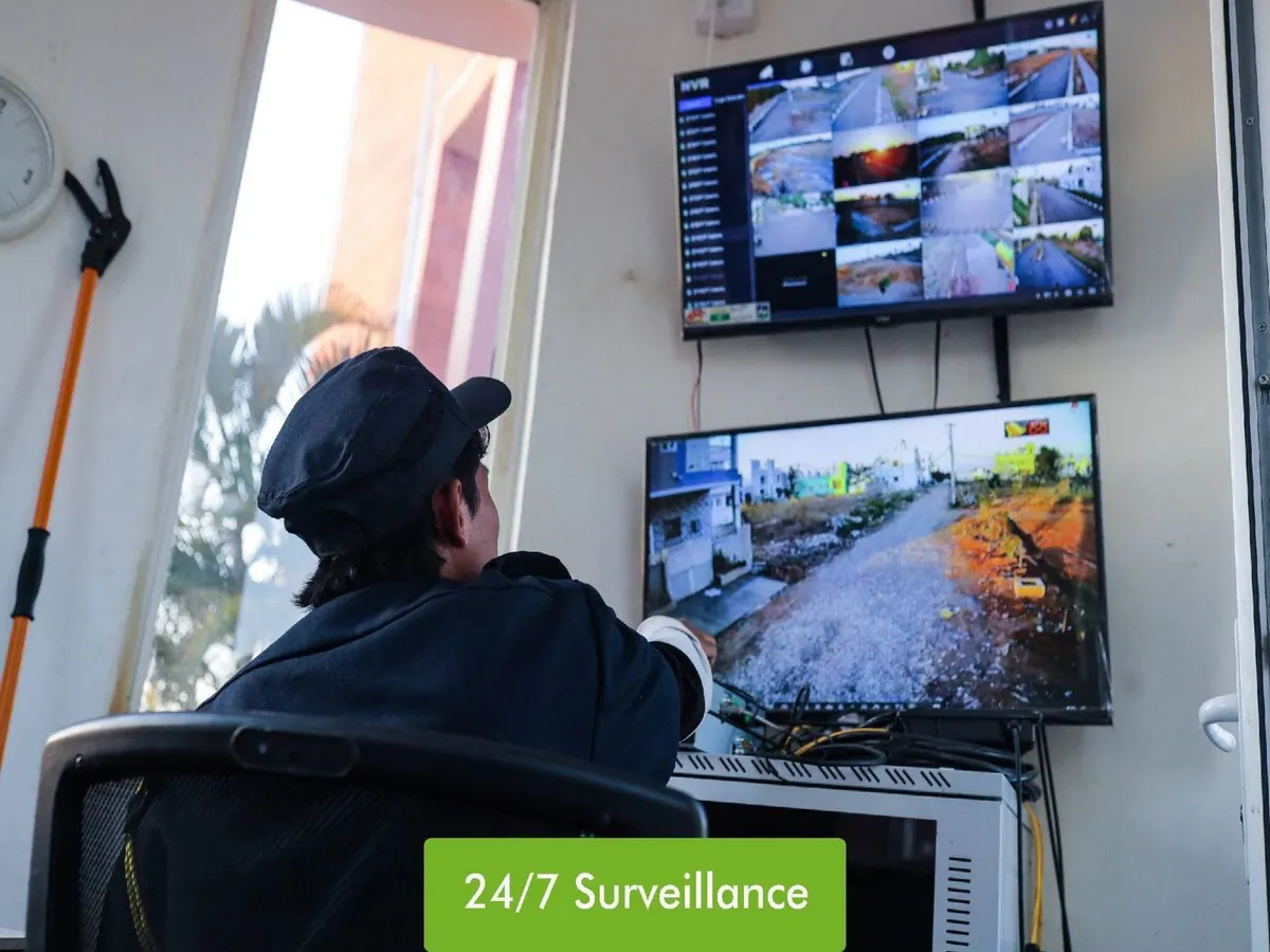 Security surveillance at Sai Srushti Sangamam